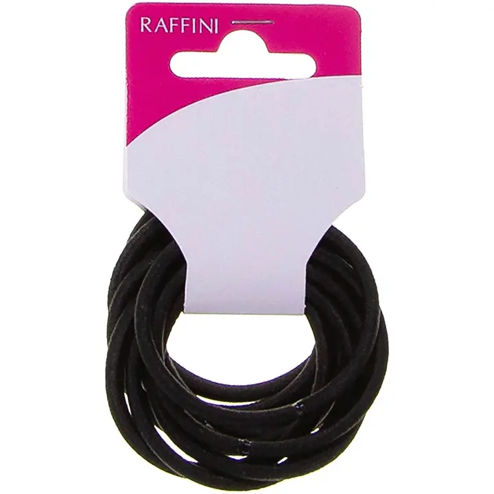 Raffini juuksekumm must 10 tk