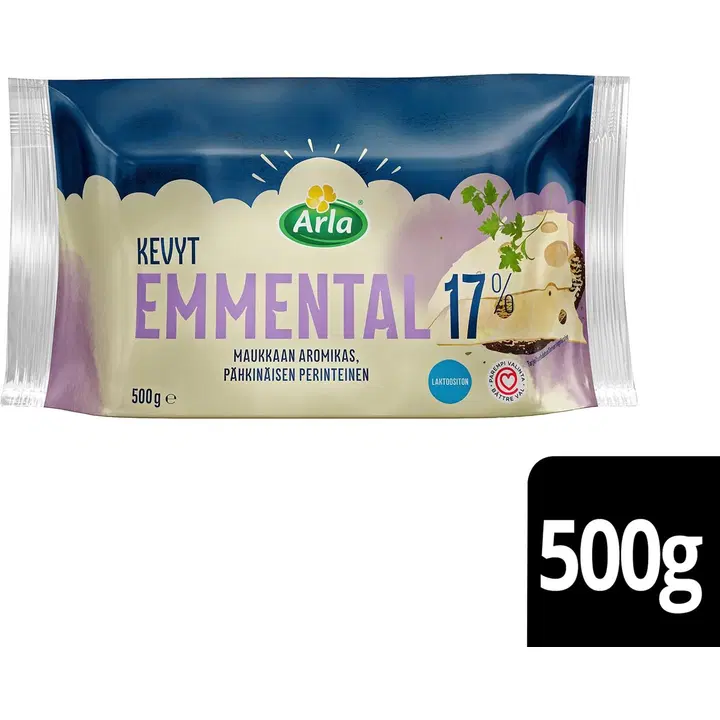 Arla Tolkuttomat Juustot Suopea Emmental 17 % 500g