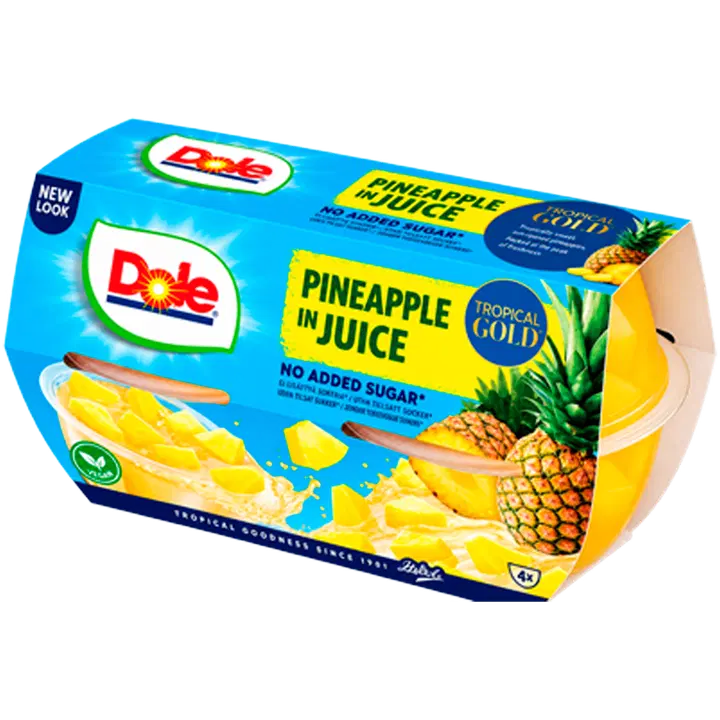 Dole Tropical Gold Ananas hedelmäkupit 4x113/68g