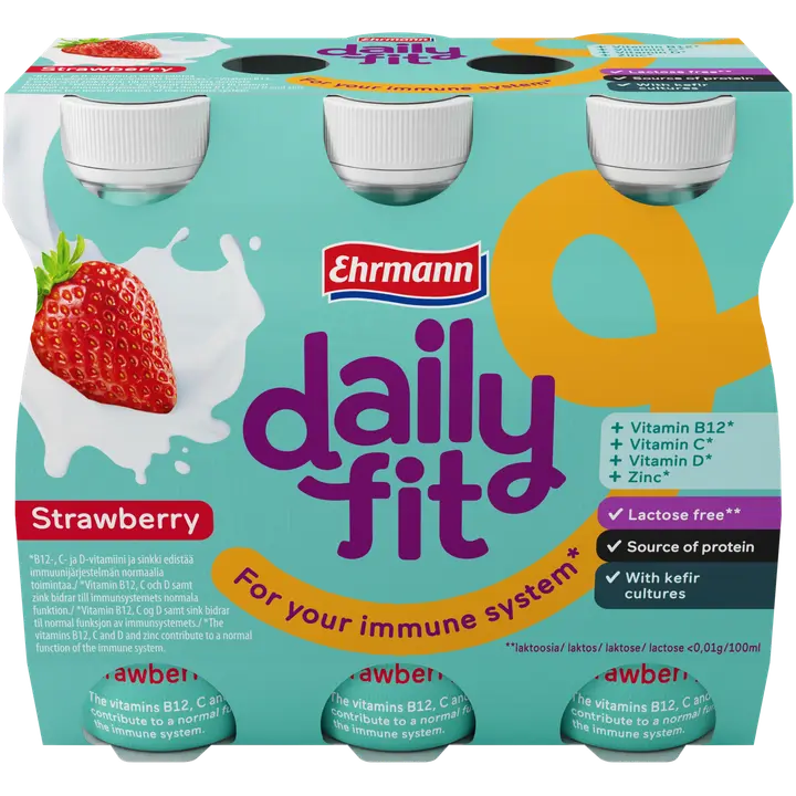 Daily Fit Kefir juoma mansikka
6x95 ml