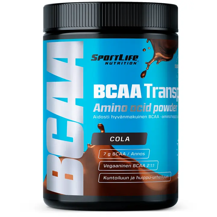 SportLife Nutrition BCAA Transport 300g cola Treenin aikana nautittava aminohappojuoma