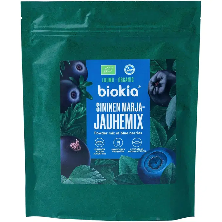Biokia Luomu sininen marjajauhemix 150g