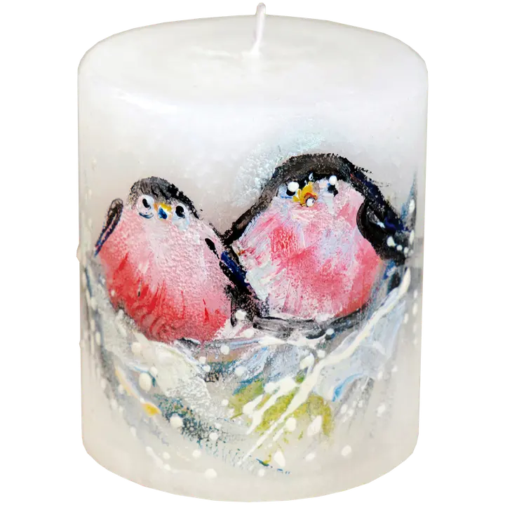 Maalitud küünal Võhma leevikestega