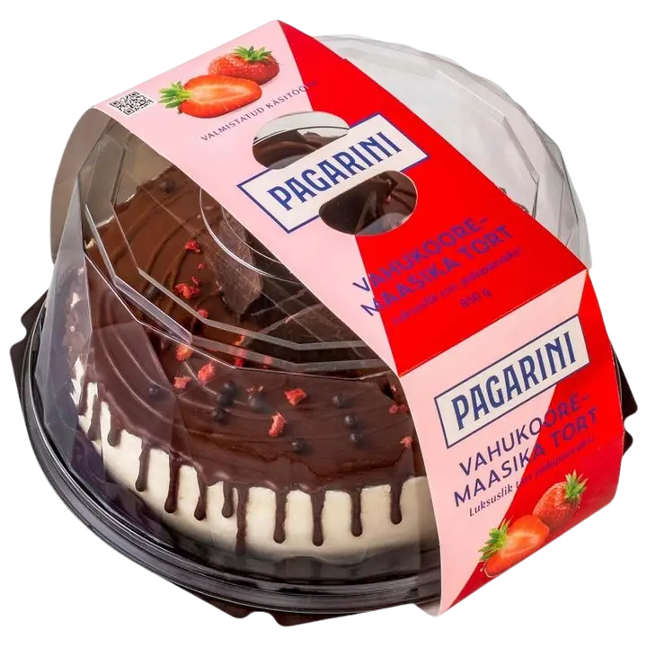 Pagarini Vahukoore-Maasika Tort 850 G