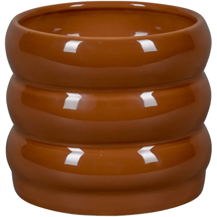 Ümbrispott keraamiline Burolo d 20 x 16cm punakaspruun