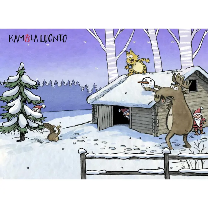 Kamala luonto adventtikalenteri Lumileikit