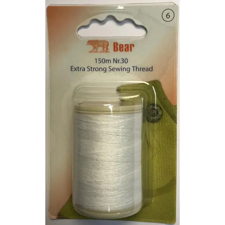 Polüesterniit Bear Ekstra strong 150m valge