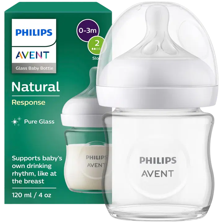 Avent Natural klaasist lutipudel 120 ml