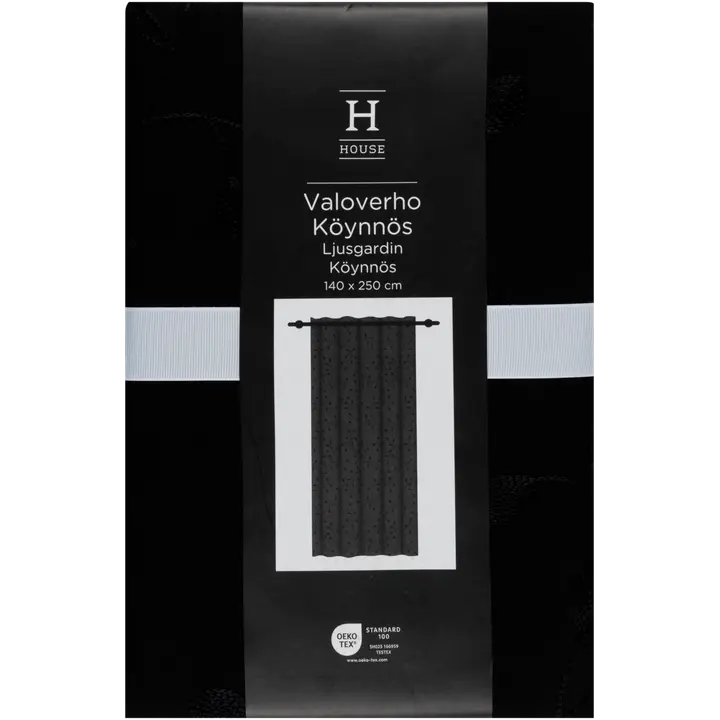 Kardin 140x250 cm must