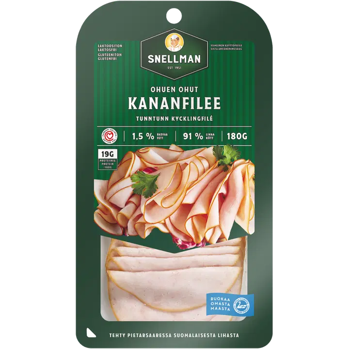 Snellman Ohuen ohut kananfilee 180g