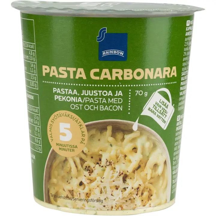 Rainbow 70g pasta carbonara kuppi