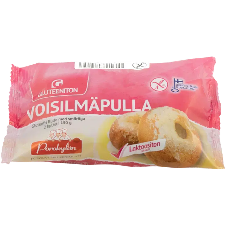 Porokylän Voisilmäpulla 2 kpl / 150 g gluteeniton