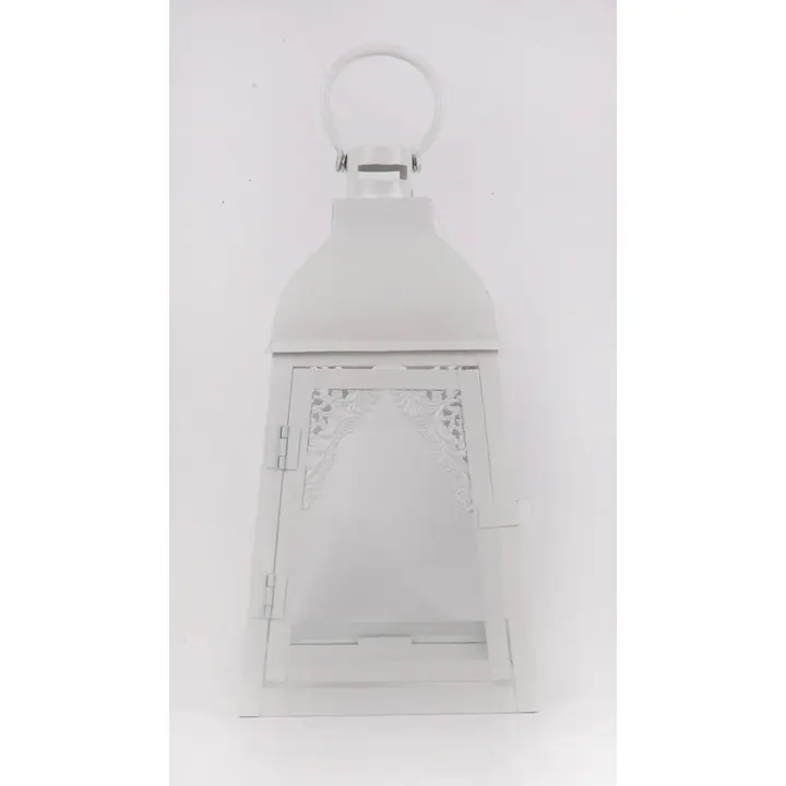 Välilatern milja 17x17x34cm valge