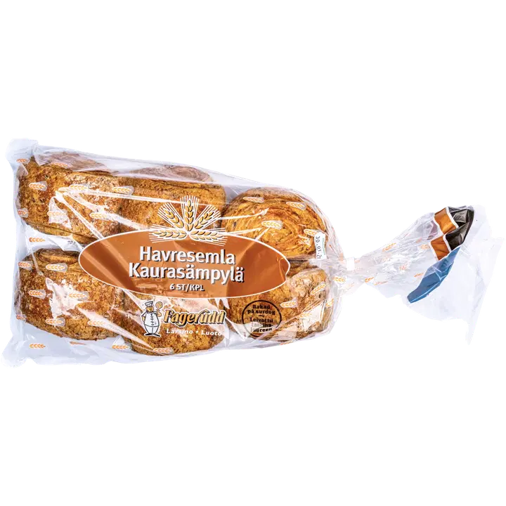 Bageri Fagerudd Leipomo Kaurasämpylä 6kpl/400g