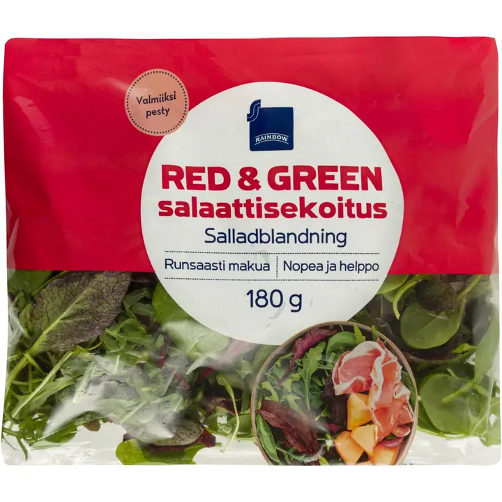Rainbow Red&Green Salaattisekoitus 180g