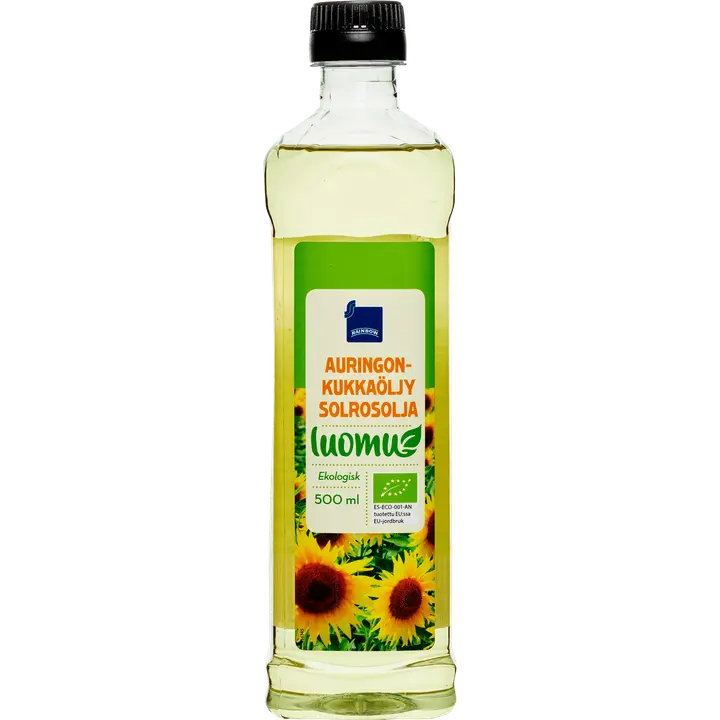 Rainbow luomu auringonkukkaöljy 500ml