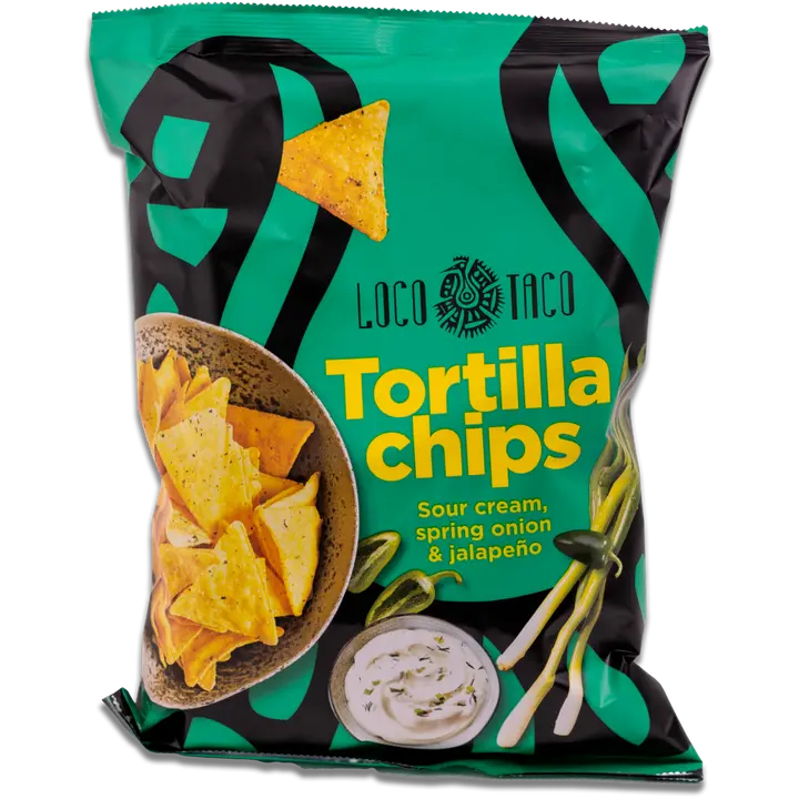 Loco Taco Tortilla chips sour cream & jalap 150g