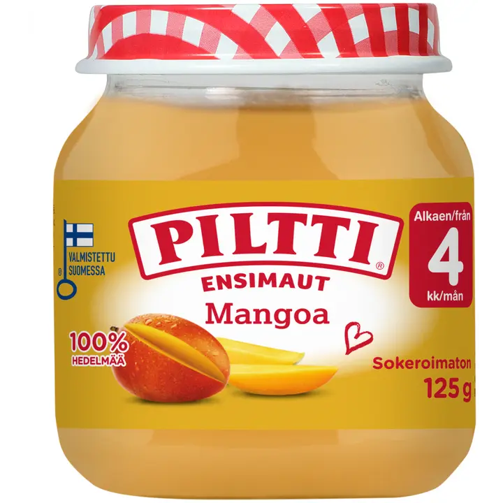 Piltti Ensimaut 125g Mangoa hedelmäsose 4kk