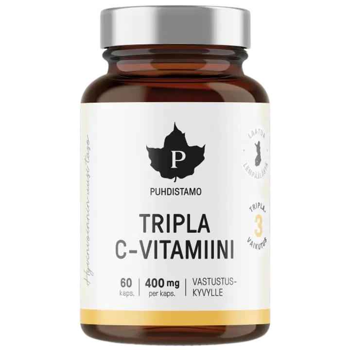 Puhdistamo Tripla C-vitamiini 400 mg 60 kapselia
