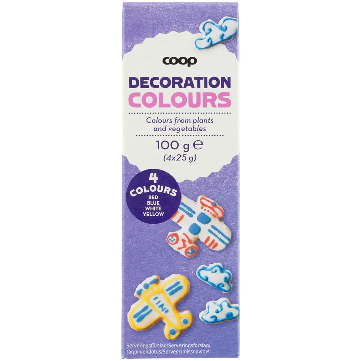 Coop sokerikuorrutteet 100 g (4x25g)