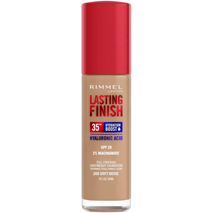 Rimmel London Lasting Finish 35H Foundation meikkivoide 30ml, 200 Soft Beige