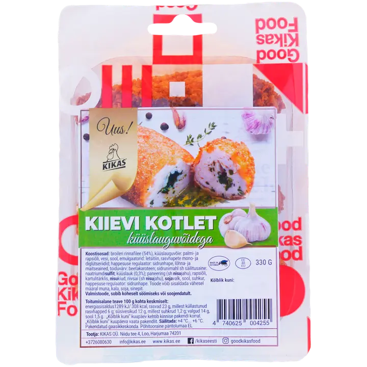 Kikas Kiievi Kotlet Küüslauguvõidega. 330 G