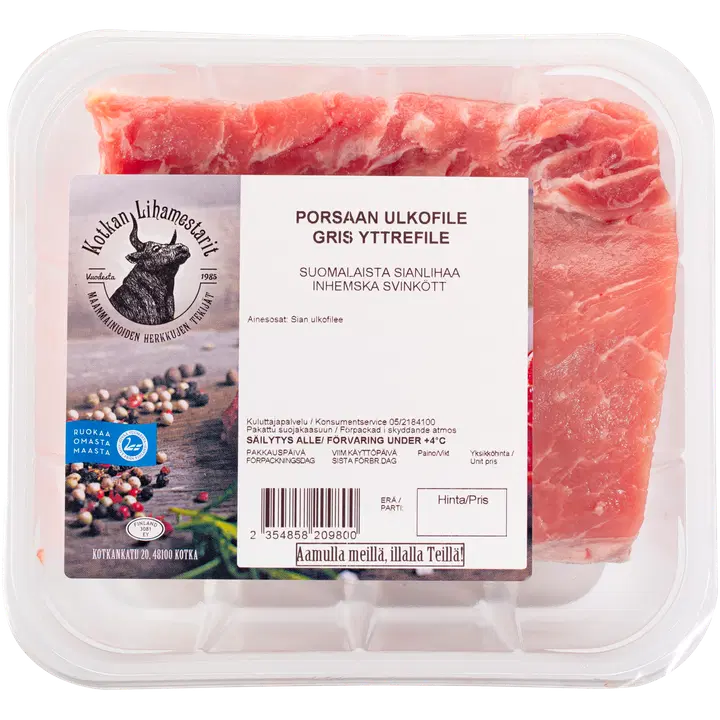 Kotkan lihamestarit porsaan ulkofilee n. 750g