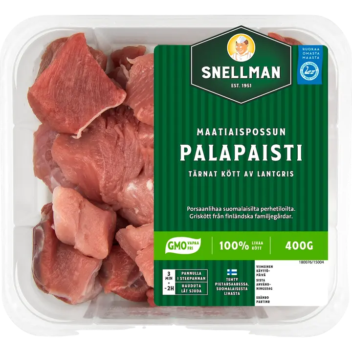 Snellman Maatiaispossun palapaisti kuutiot 400g