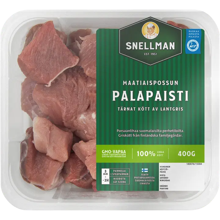 Snellman Maatiaispossun palapaisti kuutiot 400g