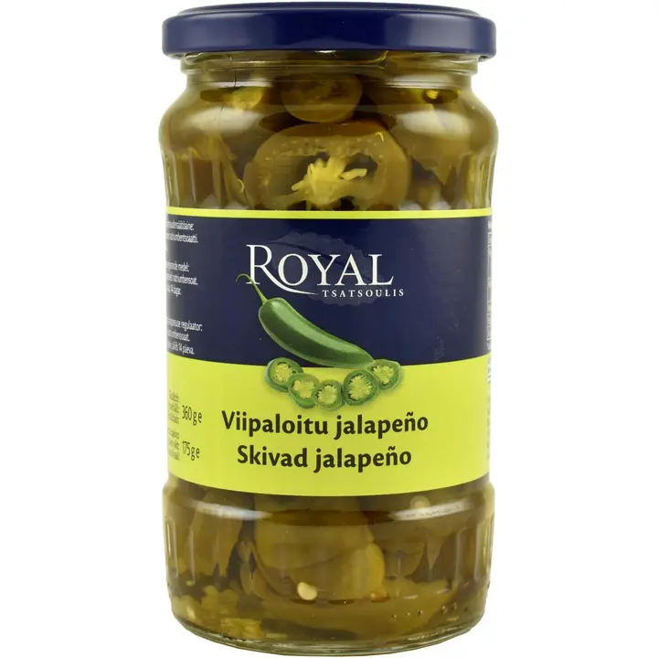 Royal 360/175g viipaloitu vihreä jalapeno