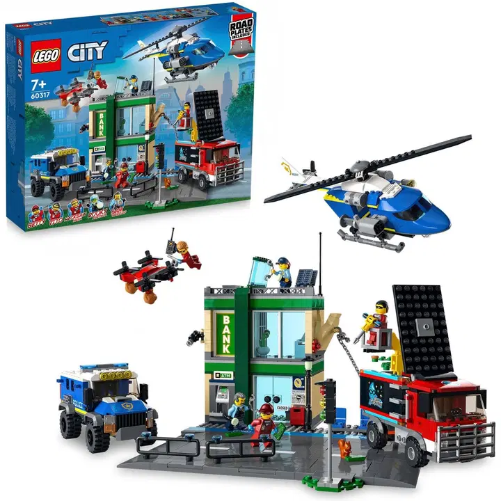 LEGO® City Poliisi ja pankkirosvojen takaa-ajo 60317