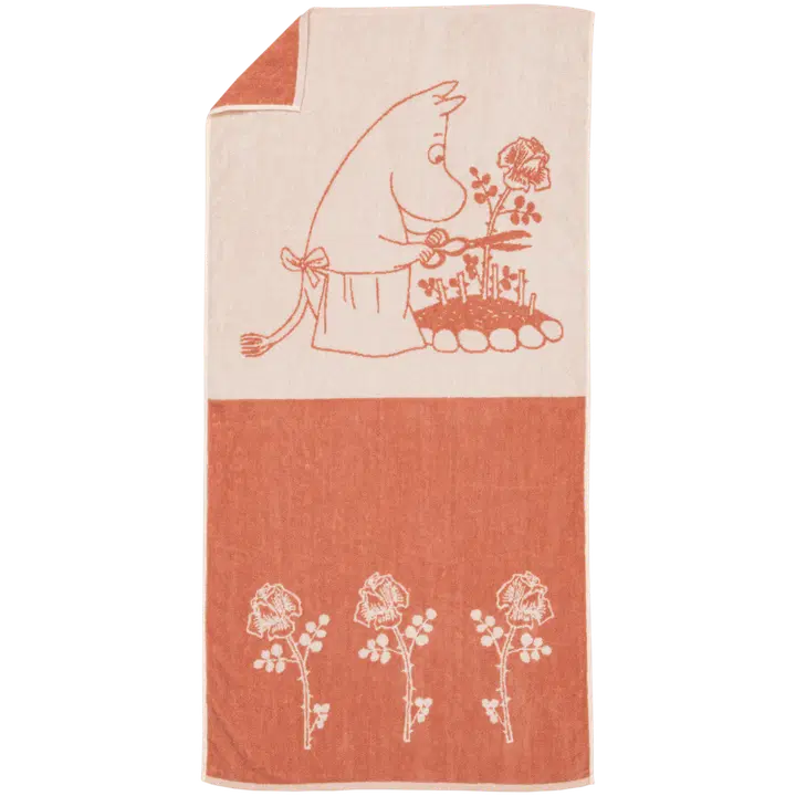 Moomin Arabia Muumi kylpypyyhe 70x140 Muumimamma beige GOTS