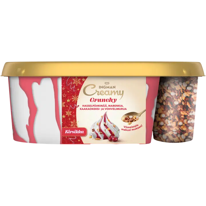 Ingman Crunchy Kirsikka Jäätelö 750ml/383g