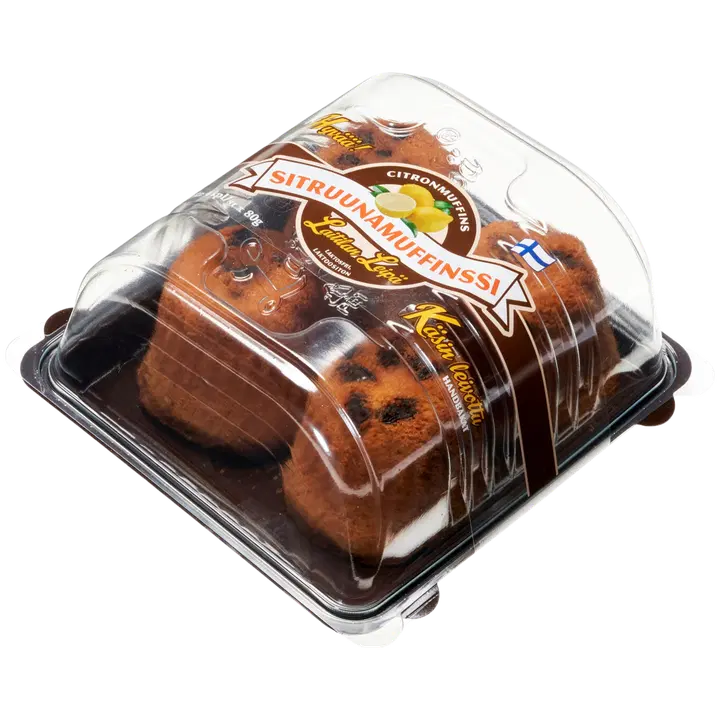 Laitilan Leipä Sitruunamuffinssi 4x80 g Laktoositon