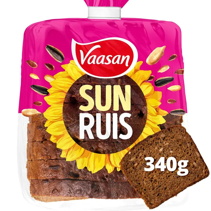Vaasan Sun Ruis 340g ruisvuokaleipä siemenillä