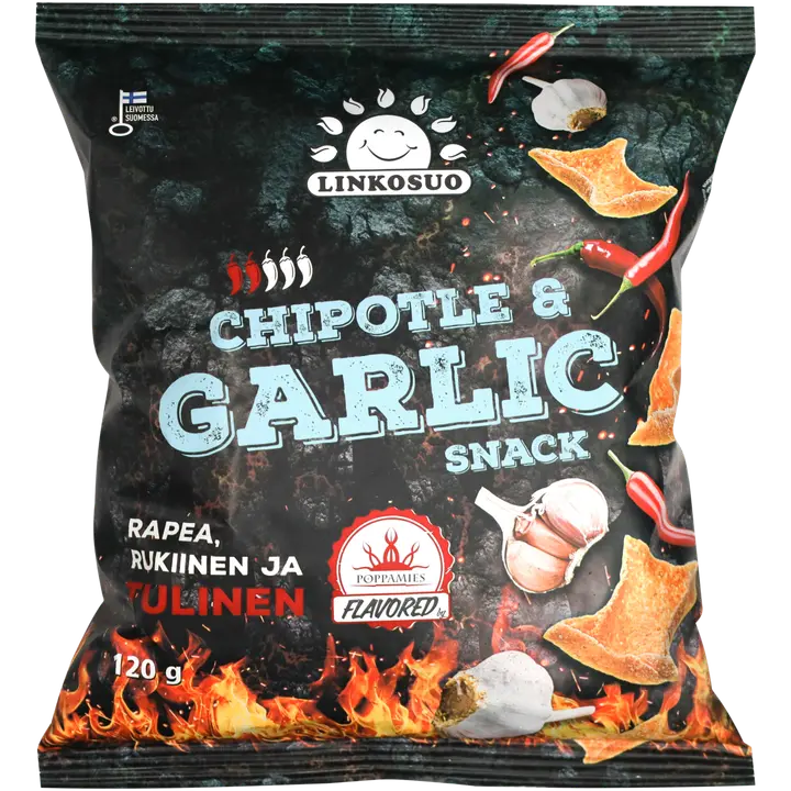 Linkosuo x Poppamies Snack Chipotle & Garlic 120 g
