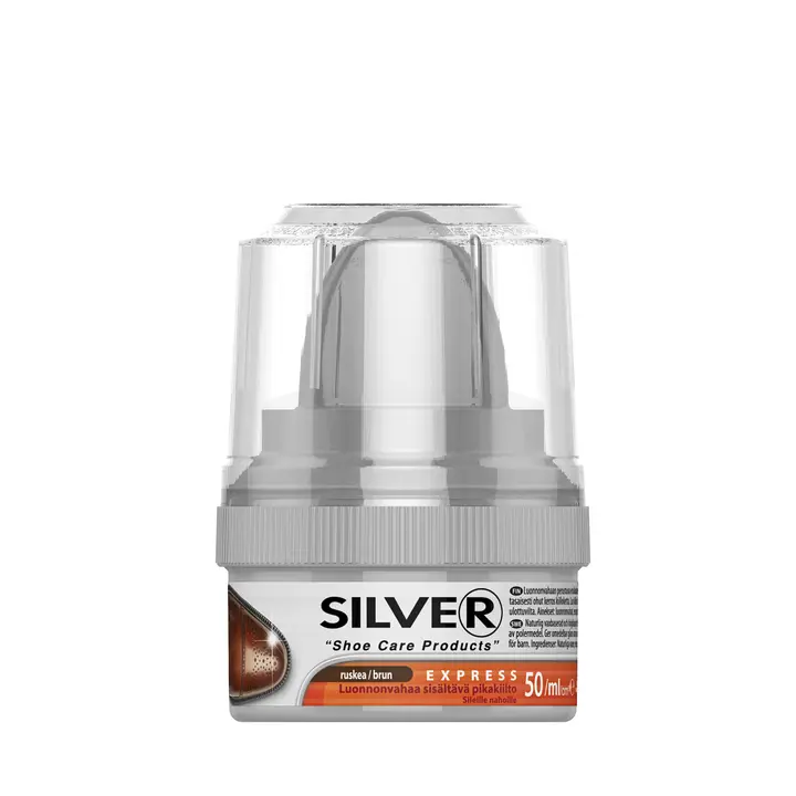 Silver pikakiilloke kengille ruskea 50 ml