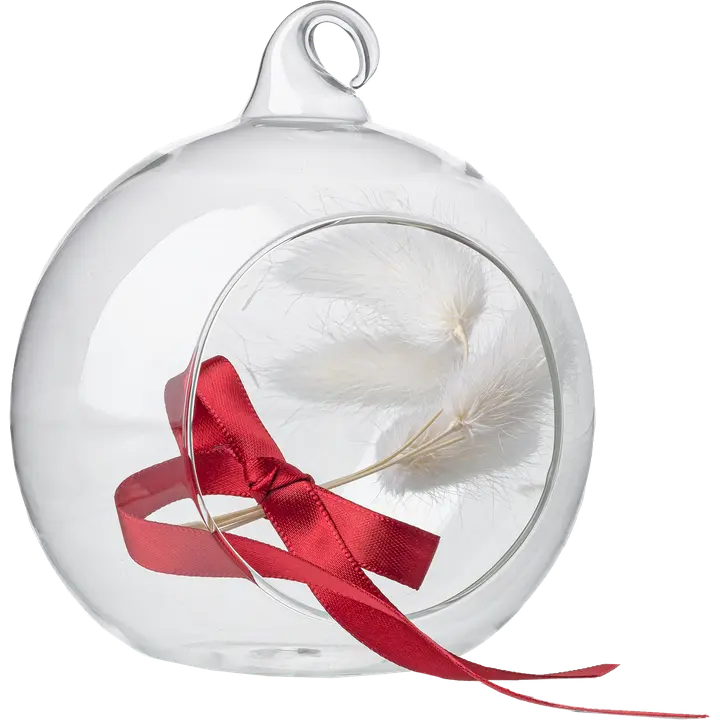 Koristelasipallo 10,5 cm kirkas