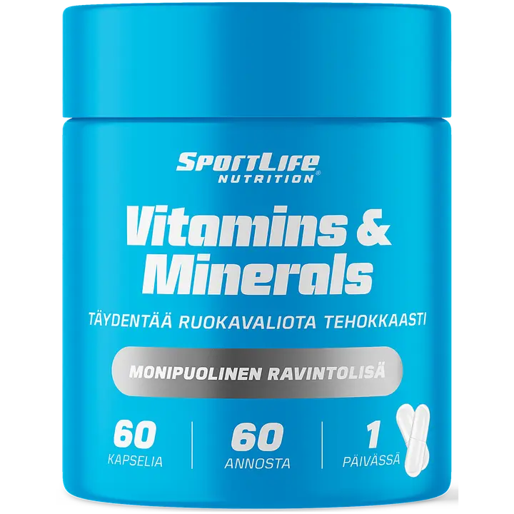 SportLife Nutrition Vitamins&Minerals 60kaps