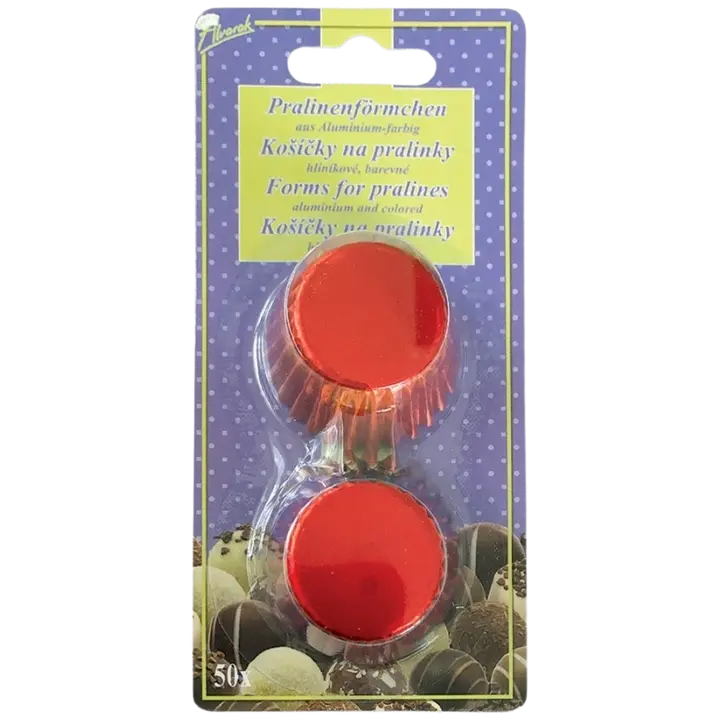 Konvehtivuoka alumiini punainen 50 kpl