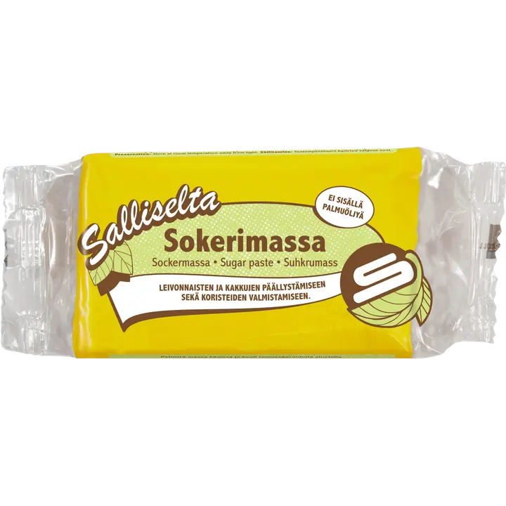 Salliselta Sokerimassa keltainen 250g