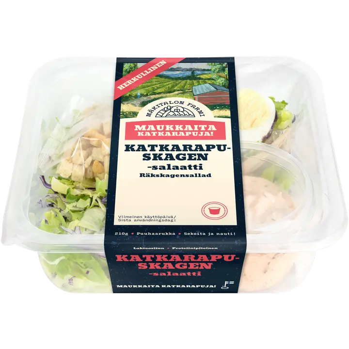 Mäkitalon Farmi Katkarapuskagensalaatti 210 g
