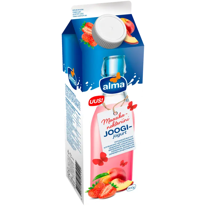 Alma Joogijogurt maasika-nektariini 900 g