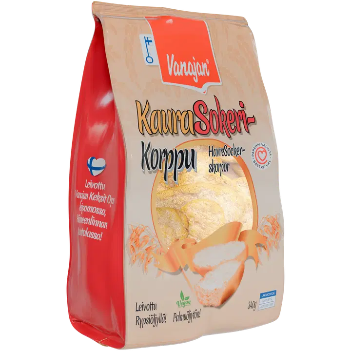 Vanajan Kaura-Sokerikorppu 340g
