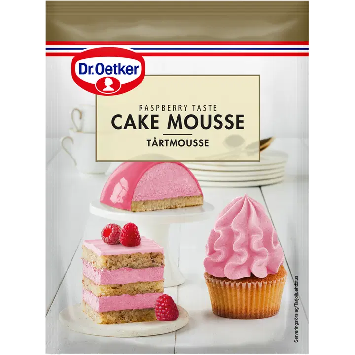 Dr. Oetker vaarikamaitseline pulbrisegu koogikreemi valmistamiseks, 90 g
