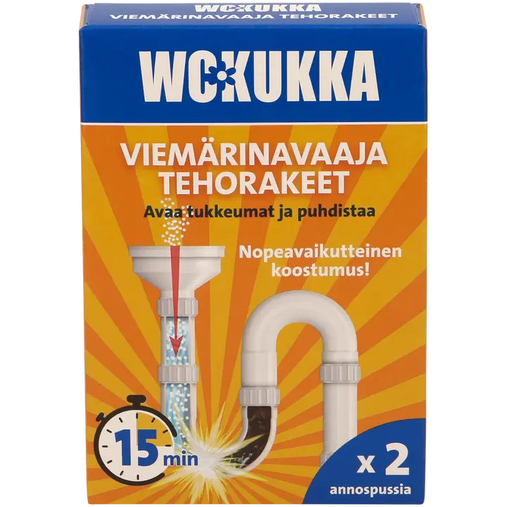 WC Kukka Viemärinavaaja Tehorakeet 2x60g