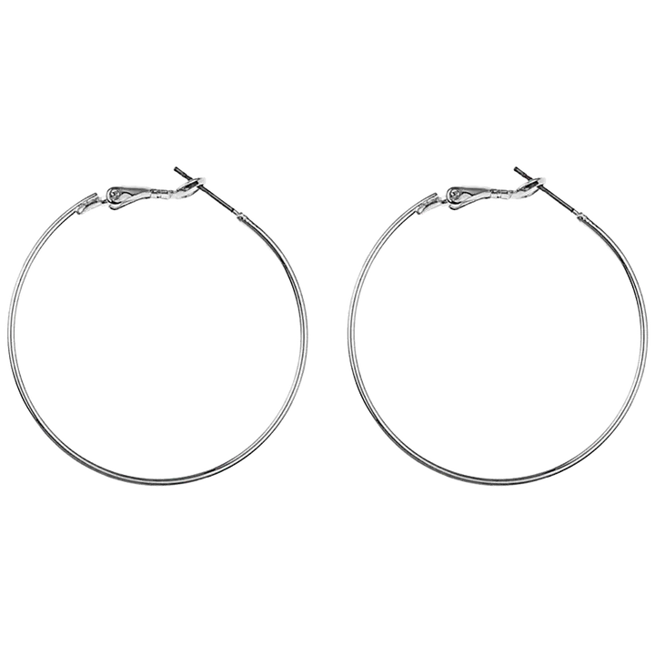 Snö of Sweden Mystic rengas korvakoru 40 mm hopeanväri