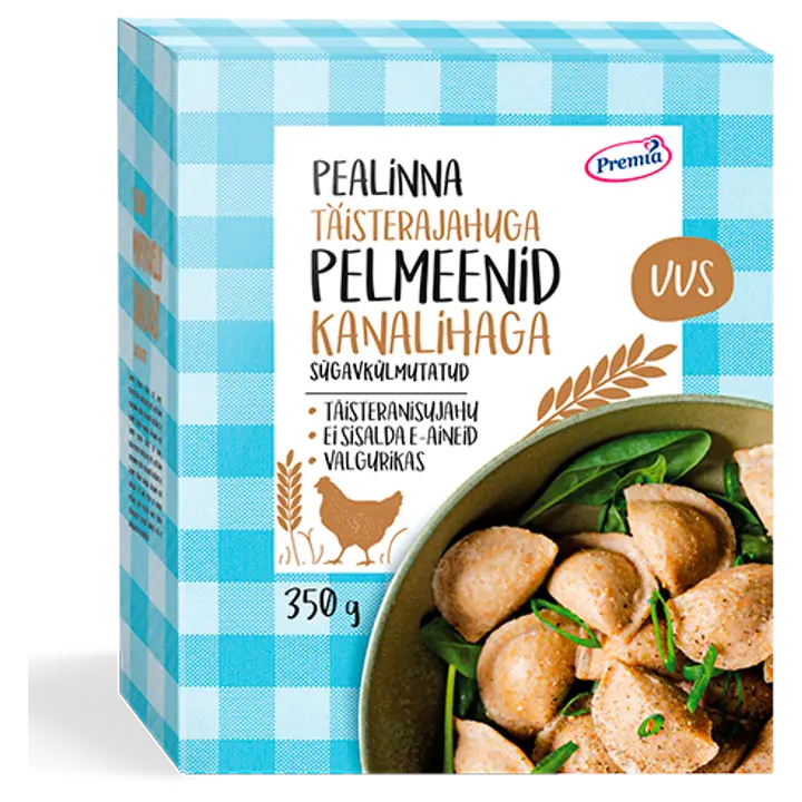 Pealinna Täisterajahuga Pelmeenid Kanalihaga 350 g