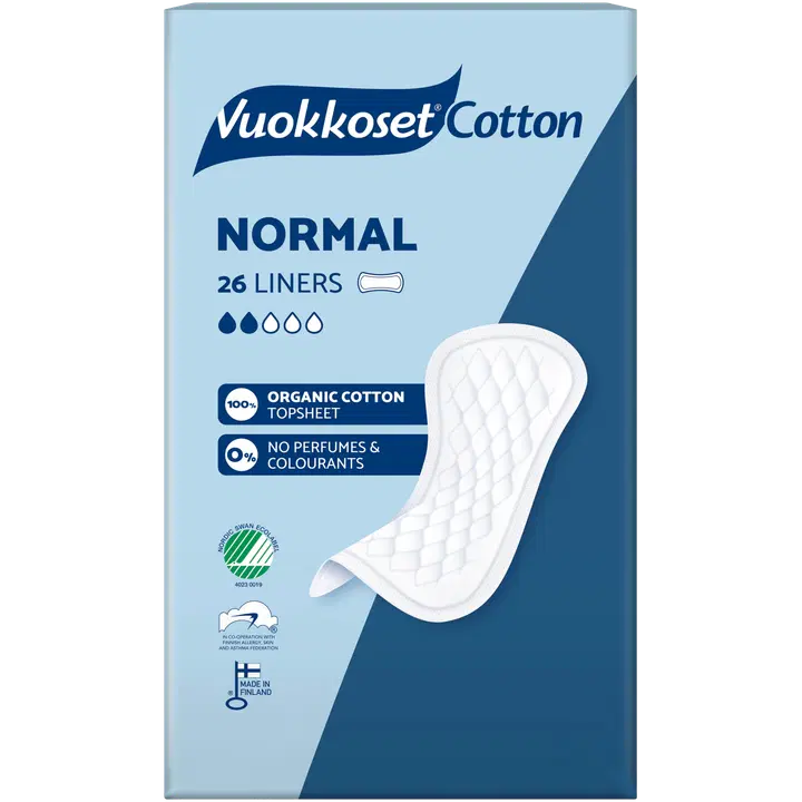 Vuokkoset Cotton Normal pikkuhousunsuoja 26 kpl