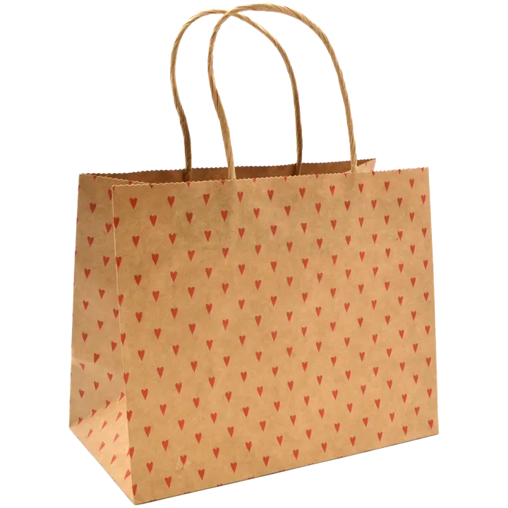 J.K. Primeco Lahjakassi S Sydän punainen uusioruskea